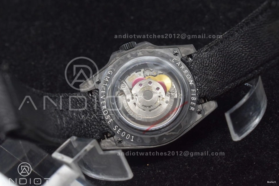 Nylon 423 Black Dial SA3186 Bold Strap DIW Black Edition GMT All Carbon OMF on CHS Black Best 0718